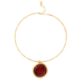 Maldives Necklace in Burgundy 